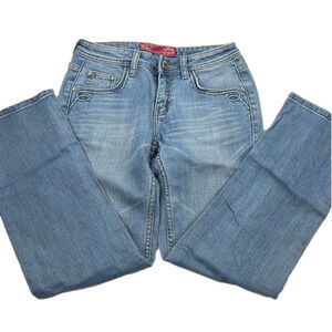 Conshing Mid-Rise 5 pocket Bedazzled Jeans